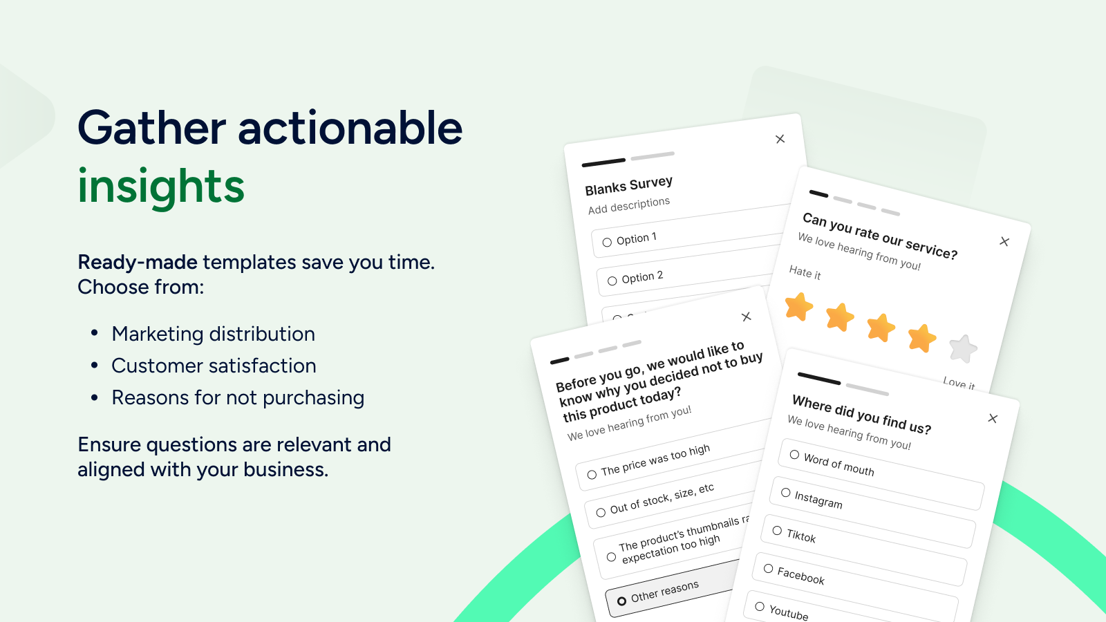Survey templates